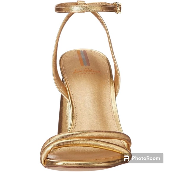 Sam Edelman Dark Gold Leather Sandals Kia - Picture 3 of 8
